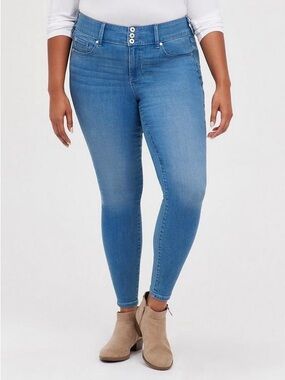 Torrid High-Rise Skinny Jeggings | Medium Wash | Plus Size 22 | Great Condition